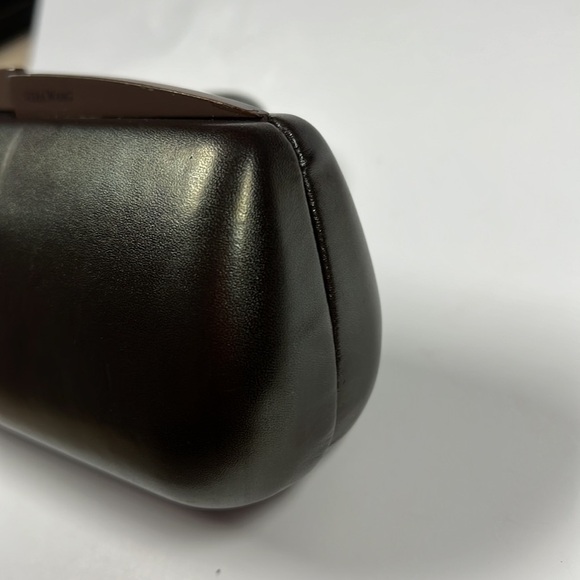 Vera Wang Hardshell Brown Leather Large Sunglasses Case Clutch main image 7